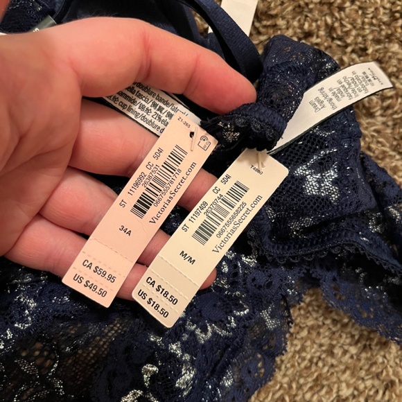 NWT Victoria’s Secret panty and bra matching set VS - Picture 6 of 9
